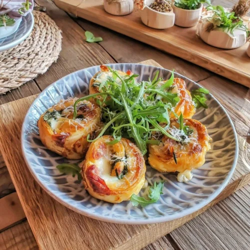 Bouchées feuilletées aux épinards et ricotta apéritif gourmande
