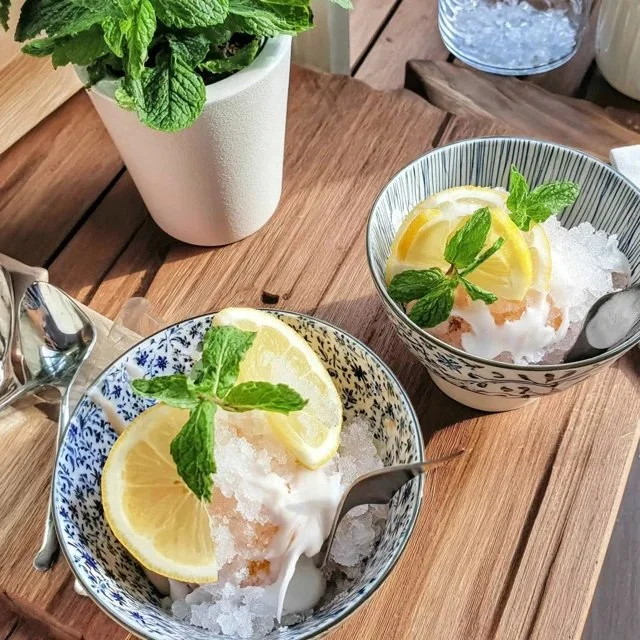 Granita au Citron et Menthe Fraîche