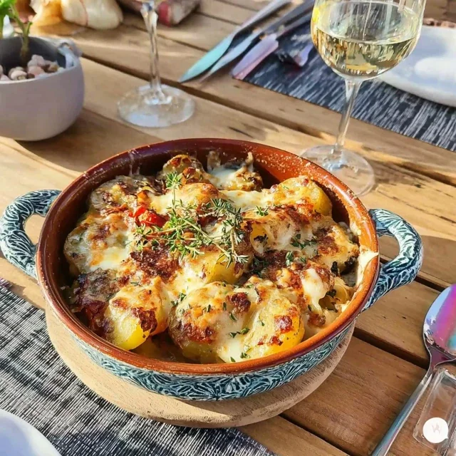 Gratin de pommes de terre nouvelles au comté