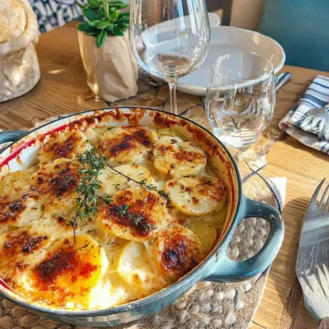 Gratin de pommes de terre nouvelles au comté