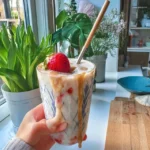 Smoothie Fraise, Banane et Lait d&rsquo;Avoine