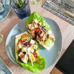 Wraps de Laitue au Tofu Épicé et Mangue