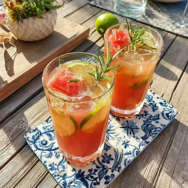 Agua Fresca à la Pastèque et Citron Vert
