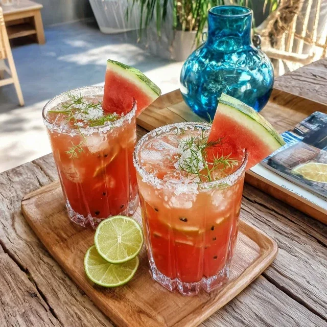 Agua Fresca à la Pastèque et Citron Vert
