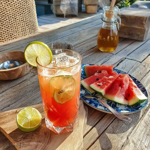Agua Fresca à la Pastèque et Citron Vert
