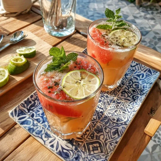 Agua Fresca à la Pastèque et Citron Vert