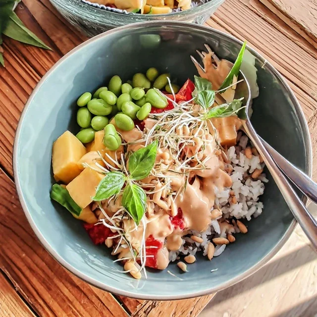 Bol Bouddha Mangue, Edamame et Riz au Jasmin