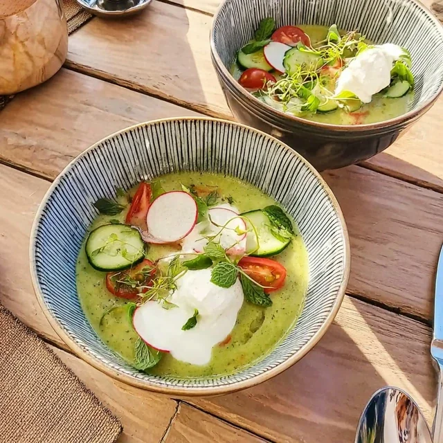 Gaspacho de Concombre et Menthe