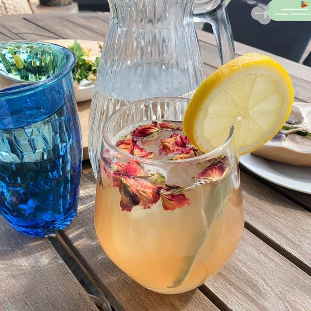 Limonade à la Rose et Eau Pétillante