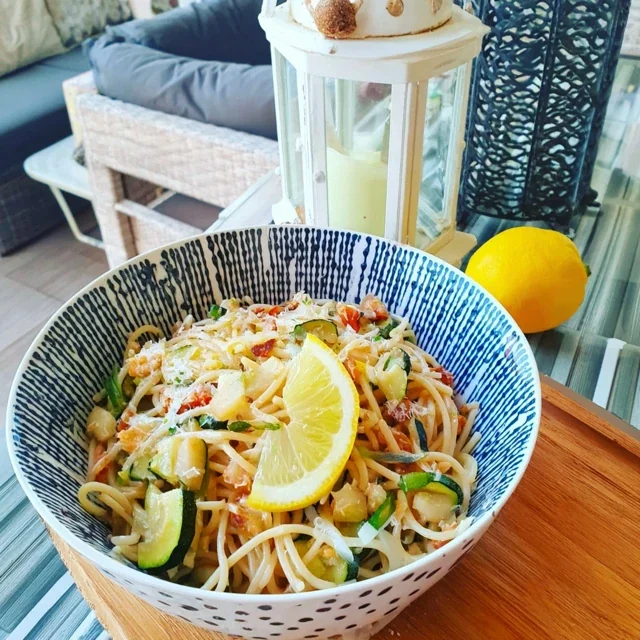 Recette de Pasta Primavera aux Courgettes et Citron