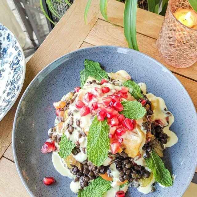Salade de Lentilles Corail à la Menthe et Grenade