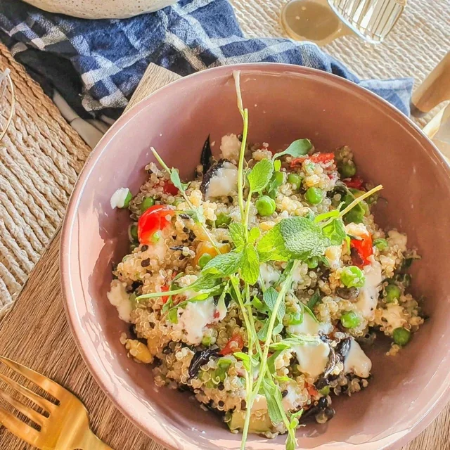 Salade de Quinoa aux Petits Pois et Menthe